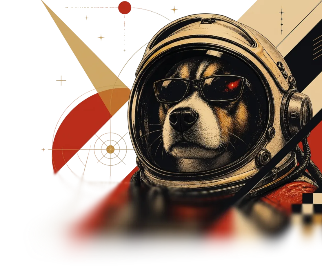 Космическая иллюстрация платформы Strelka AI